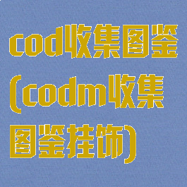 cod收集图鉴(codm收集图鉴挂饰)