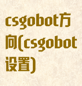 csgobot方向(csgobot设置)