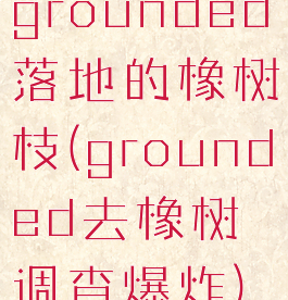 grounded落地的橡树枝(grounded去橡树调查爆炸)