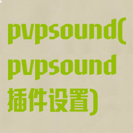 pvpsound(pvpsound插件设置)