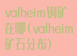 valheim铜矿在哪(valheim矿石分布)